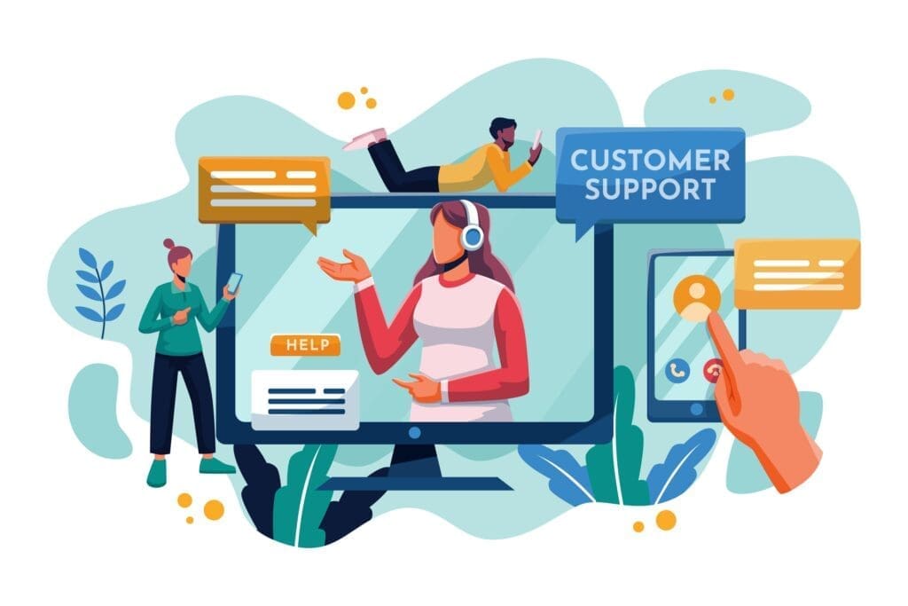 Ecommerce website development customer support