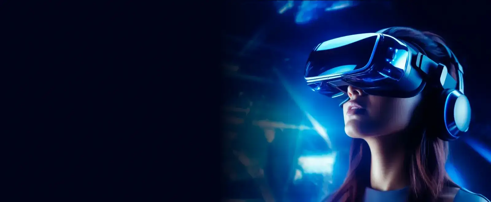 A banner image for AI Services & Solutions page of webskitters